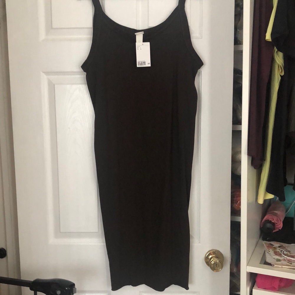 Large brown tank dress